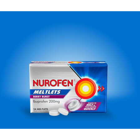 NUROFEN Meltlets Bry Burst 200mg 24s