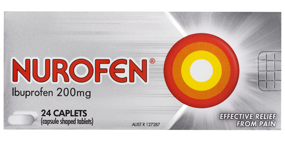 Nurofen Pain and Inflammation Relief Caplets 200mg Ibuprofen 24 pack