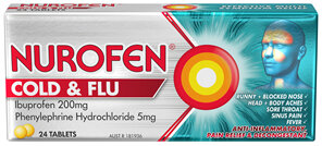 NUROFEN PE Cold & Flu Tabs 24s