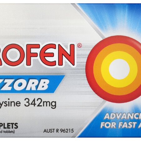 Nurofen Quickzorb Ibuprofen Lysine 342mg 24 Caplets