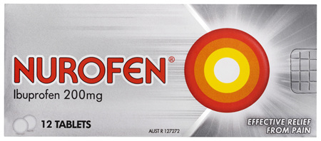 Nurofen Tablets 12s 200mg Ibuprofen anti-inflammatory pain relief