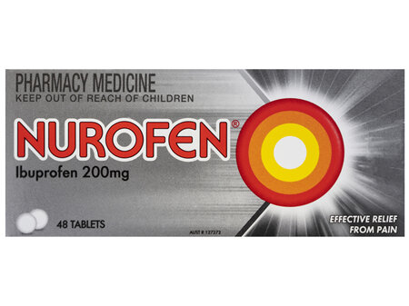 Nurofen Tablets 48s 200mg Ibuprofen anti-inflammatory pain relief
