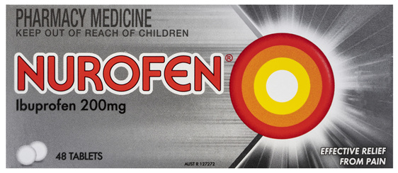 Nurofen Tablets 48s 200mg Ibuprofen anti-inflammatory pain relief
