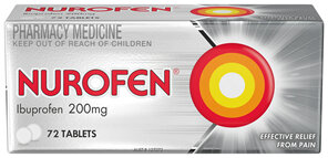 Nurofen Tablets 72s 200mg Ibuprofen anti-inflammatory pain relief