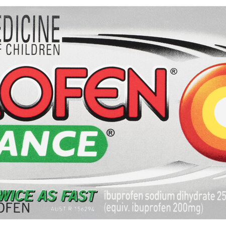 Nurofen Zavance Fast Pain Relief Caplets 256mg Ibuprofen 96 pack