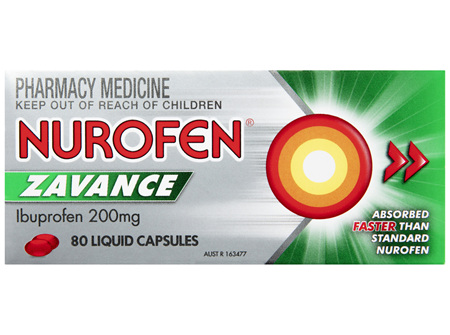 Nurofen Zavance Fast Pain Relief Liquid Capsules 200mg Ibuprofen 80 Value Pack