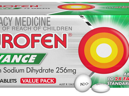 Nurofen Zavance Fast Pain Relief Tablets 200mg Ibuprofen 72 pack