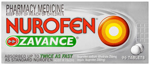Nurofen Zavance Fast Pain Relief Tablets 256mg Ibuprofen 96 value pack