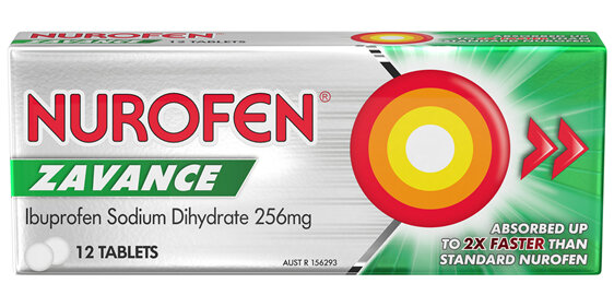 Nurofen Zavance Tablets 12s 256mg Ibuprofen Pain Relief