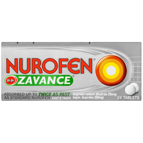 Nurofen Zavance Tablets 24s 200mg Ibuprofen Pain Relief