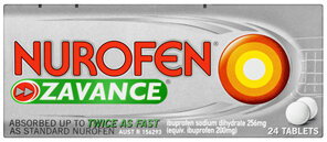 Nurofen Zavance Tablets 24s 256mg Ibuprofen Pain Relief