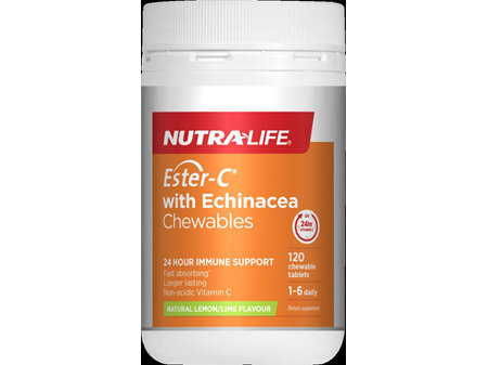 Nutra-Life Ester-C® 500mg Echinacea 120 Chewable Tablets