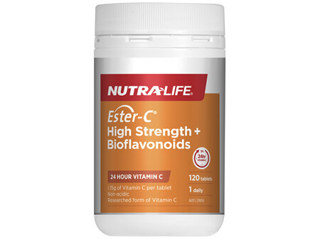 Nutra-Life Ester-C High Strength + Bioflavonoids 120t