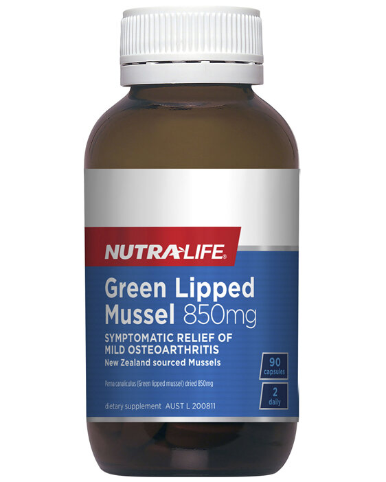 Nutra-Life Green Lipped Mussel 850mg 90 capsules