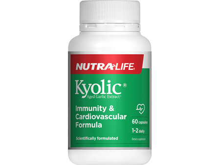 Nutra-Life Kyolic® Aged Garlic Extract™ 60 Capsules Imporved Formula
