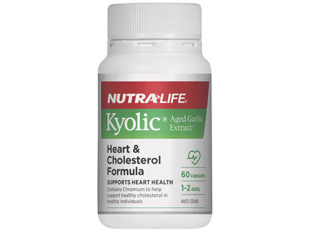 Nutra-Life Kyolic Aged Garlic Extract Heart & Cholesterol Formula 60c