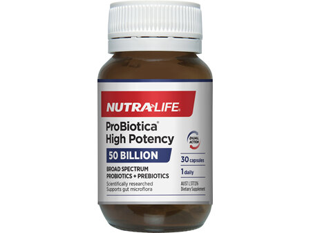 Nutra-Life ProBiotica® High Potency 50 Billion Vege Capsules 30's