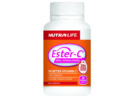 Nutralife Ester C + Echinacea - 60 chewables
