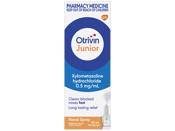 NZ - Otrivin Junior Nasal Spray, for Blocked Nose 10mL