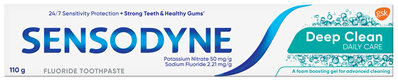 NZ - Sensodyne Deep Clean Daily Care Sensitivity Toothpaste 110g
