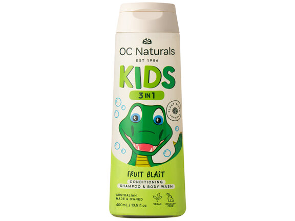 OC Kids 3in1 Conditioning Shampoo & Body Wash Fruit Blast 400mL