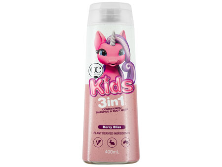 OC Naturals Kids 3in1 Conditioning Shampoo & Body Wash Berry Bliss 400mL
