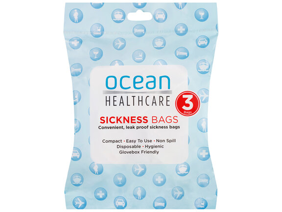 Ocean Healthcare Sickness Bags 3 Pack