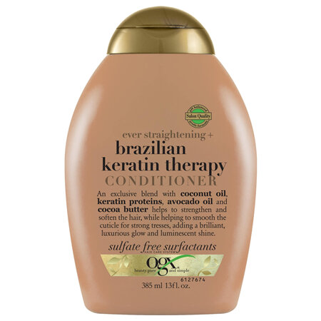 Ogx Ever Straightening + Smoothing & Shine Brazilian Keratin Therapy Conditioner For Dull Hair