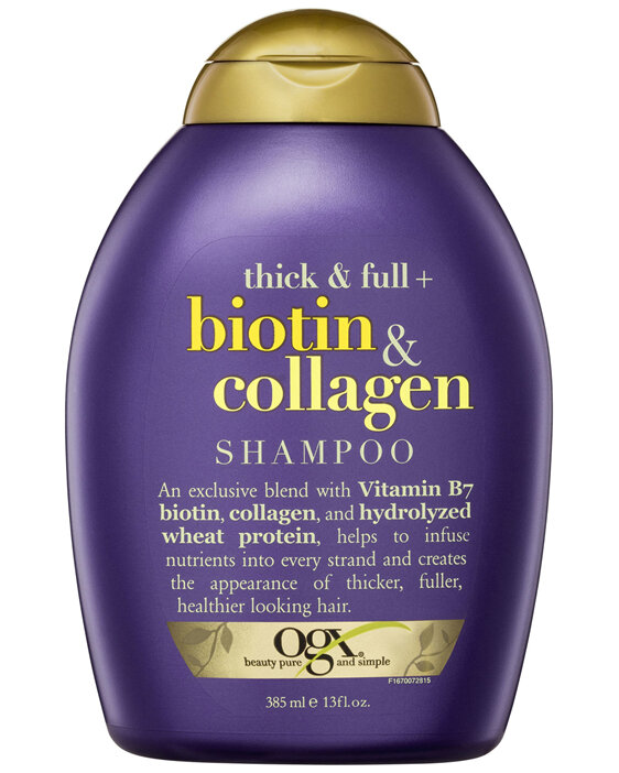 Ogx Thick & Full + Volumising Biotin & Collagen Shampoo For Fine Hair 385mL