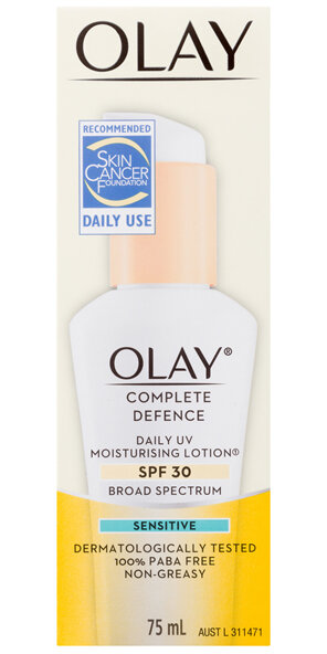 Olay® Complete Defence Daily UV Moisturising Lotion Spf 30 Sensitive 75mL