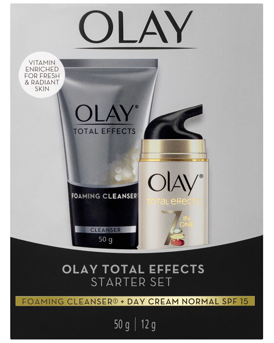 Olay Total Effects 7 In One Foaming Cleanser 50g  +  Olay Total Effects 7 in one Day Cream Normal