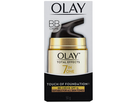 Olay Total Effects Touch of Foundation Face Cream Moisturiser SPF 15 50g