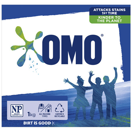 OMO Active Clean Washing Powder Front & Top Loader 2 kg
