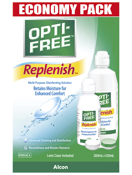 OPTI-FREE Replenish Contact Lens Solution Economy Pack
