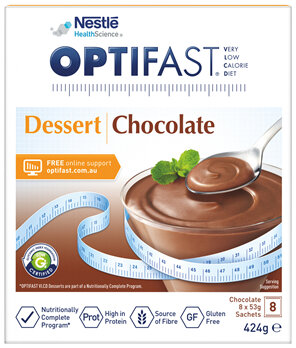OPTIFAST VLCD  Dessert Chocolate 8 Pack 424g