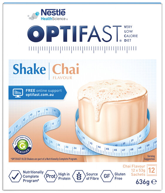 OPTIFAST VLCD Shake Chai 12 Pack 636g
