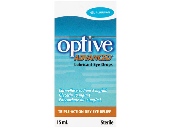 Optive Advanced Lubricant Eye Drops 15mL