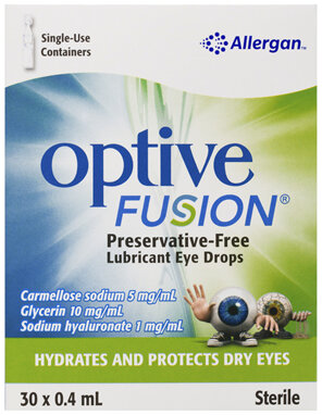 Optive Fusion Preservative-Free Lubricant Eye Drops 30 x 0.4mL