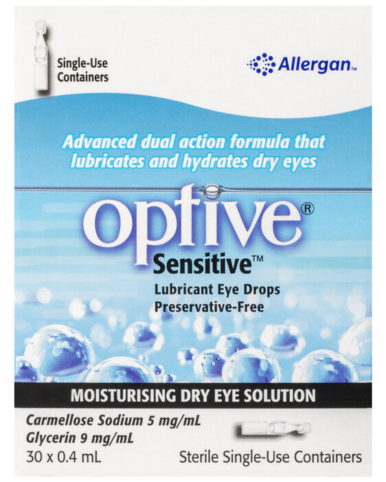 Optive Sensitive Eye Drops 30 x 0.4mL