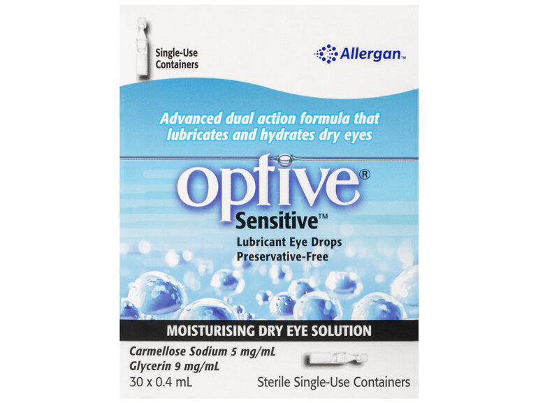 Optive Sensitive Eye Drops 30 x 0.4mL