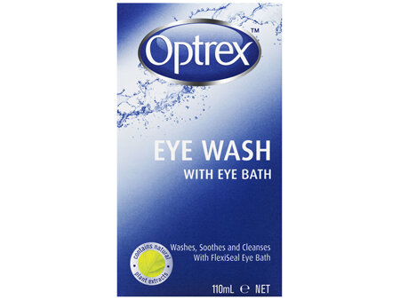 Optrex Fresh Eyes Liquid Eye Wash Bath 110ml