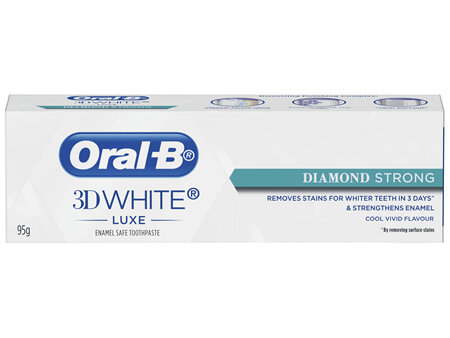 Oral-B 3D White Luxe Diamond Strong Whitening Toothpaste, 95g
