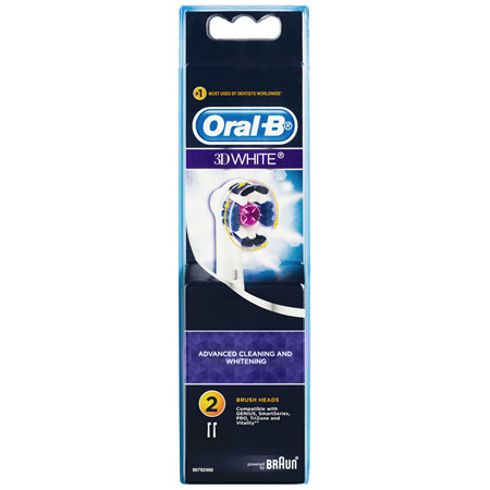 Oral-B 3D White Replacement Brush Heads 2 Pack