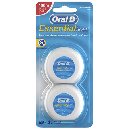 Oral-B Essential Floss Dental Floss 2x50m