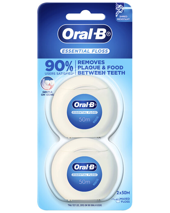 Oral-B Essential Floss Waxed 2x50m