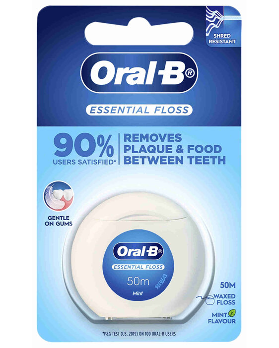 Oral-B Essential Floss Waxed Mint 50m