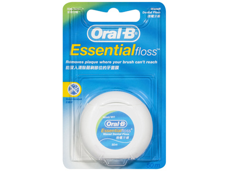 Oral-B Essential Waxed Dental Floss Mint Flavour 50m