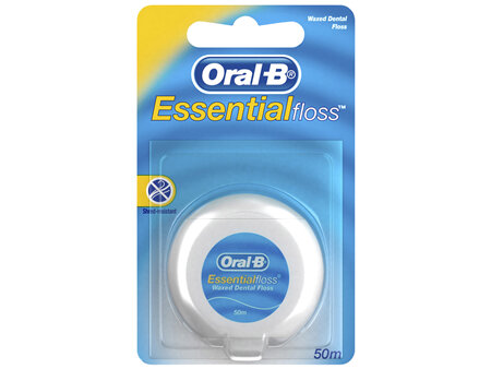 Oral-B EssentialFloss Waxed Dental Floss 50m