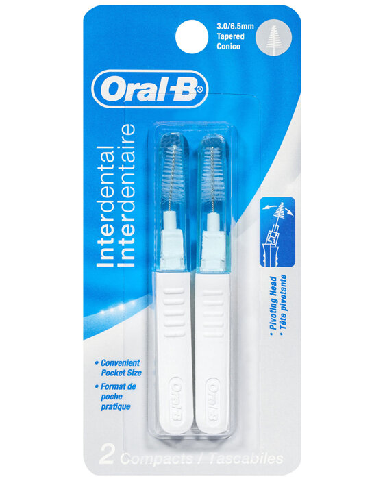 Oral-B Interdental Tapered Heads/Recharges 2 Pack
