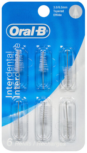 Oral-B Interdental Tapered Heads/Recharges 6 Pack